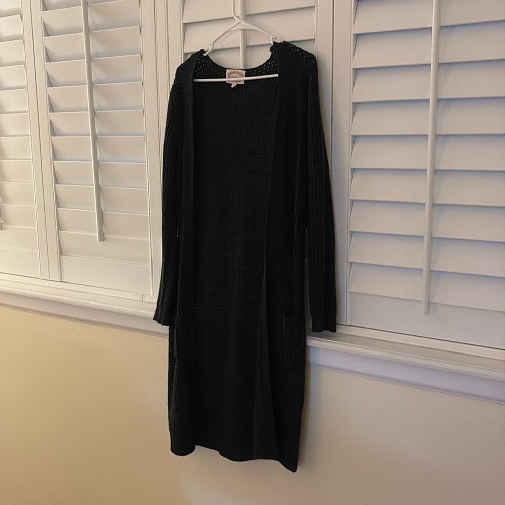 Black & green cardigan